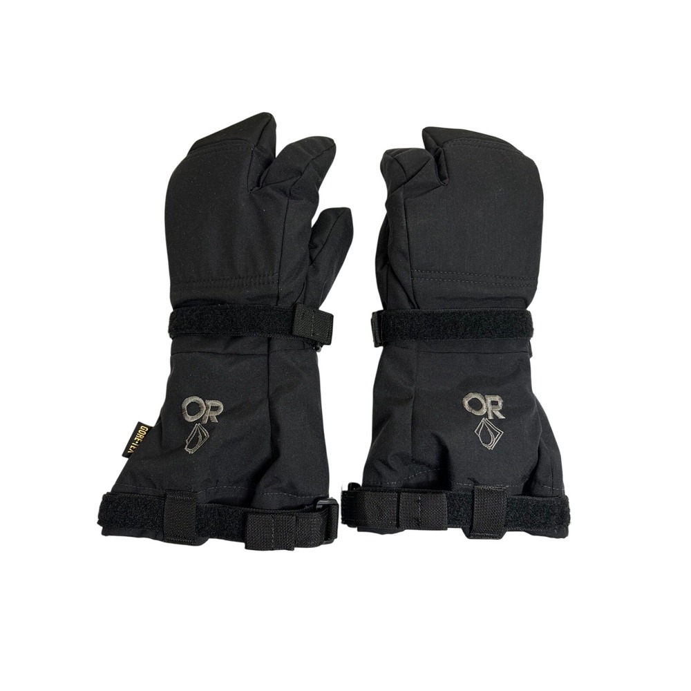 Outdoor Research Gore-Tex Lobster Claw Mitten‎ Black Ski/Snowboard Mens Large
